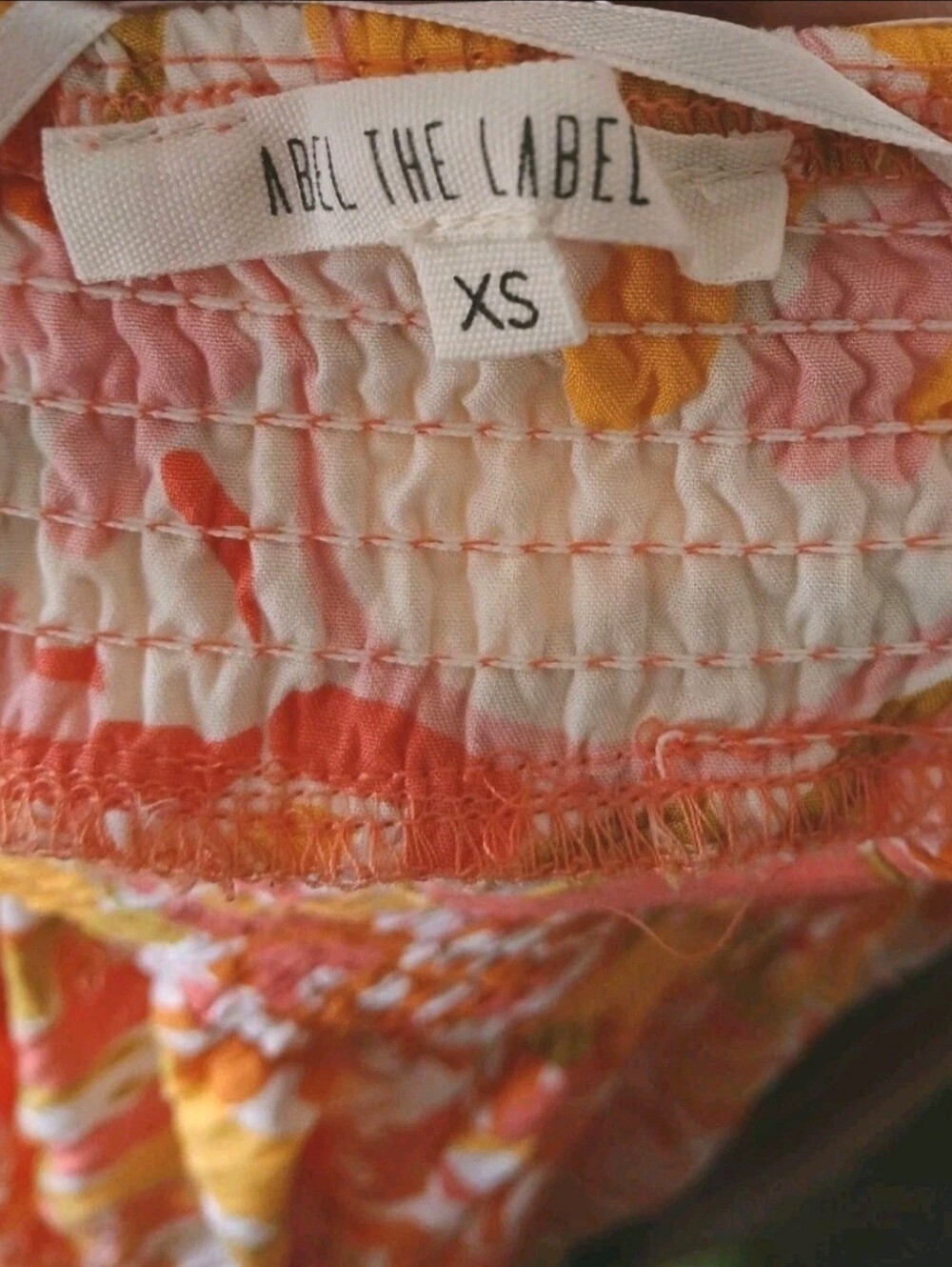 ABEL THE LABEL Floral Maxi Halter SUMMER Open Back Resort Dress Women's Size XS - Picture 7 of 11